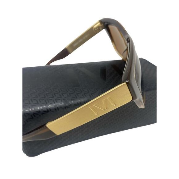 IVI Dusky 03041-903 Brown Clear Gold Sunglasses‎ Brown Lens 57-11 135 Designer main image 6